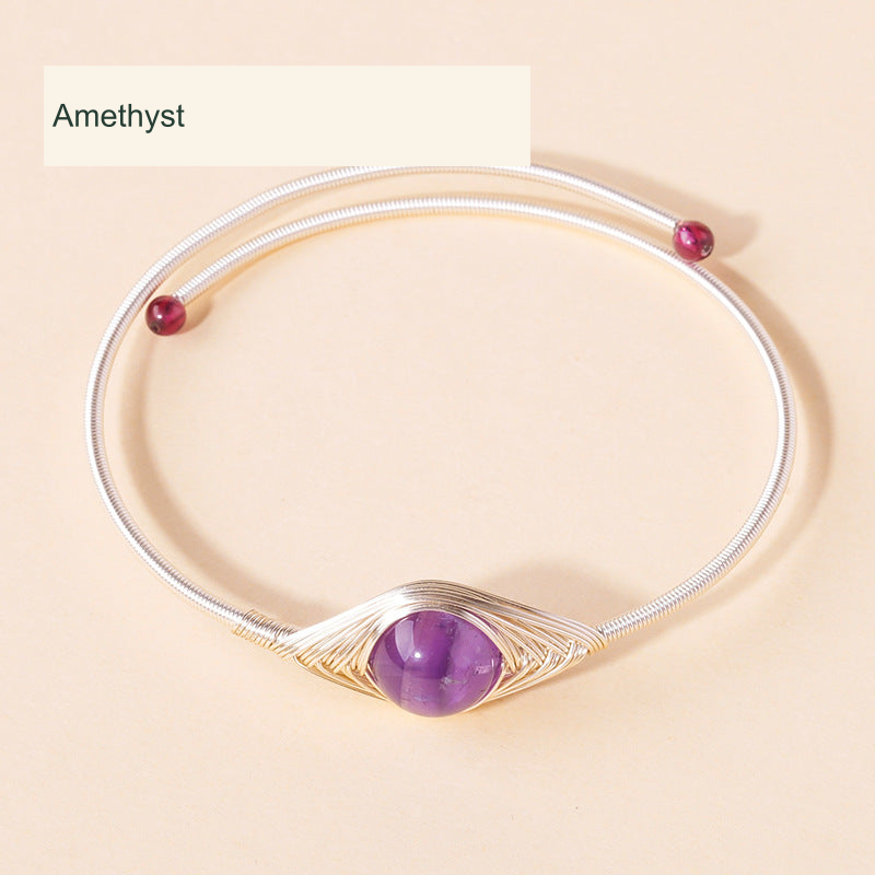Amethyst Focal Bangle · ~10 mm original product photograph English supplier labels