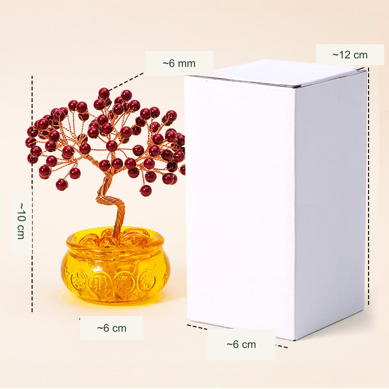 Wishing tree actual style 10 — original photograph with equivalent English labels; physical packaging and charms retained