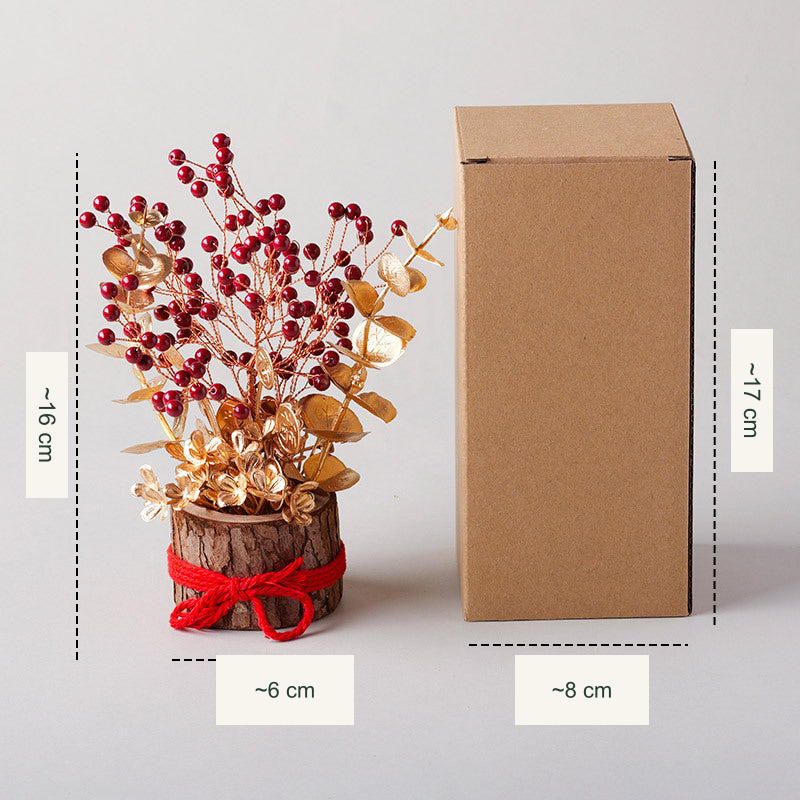 Wishing tree actual style 12 — original photograph with equivalent English labels; physical packaging and charms retained