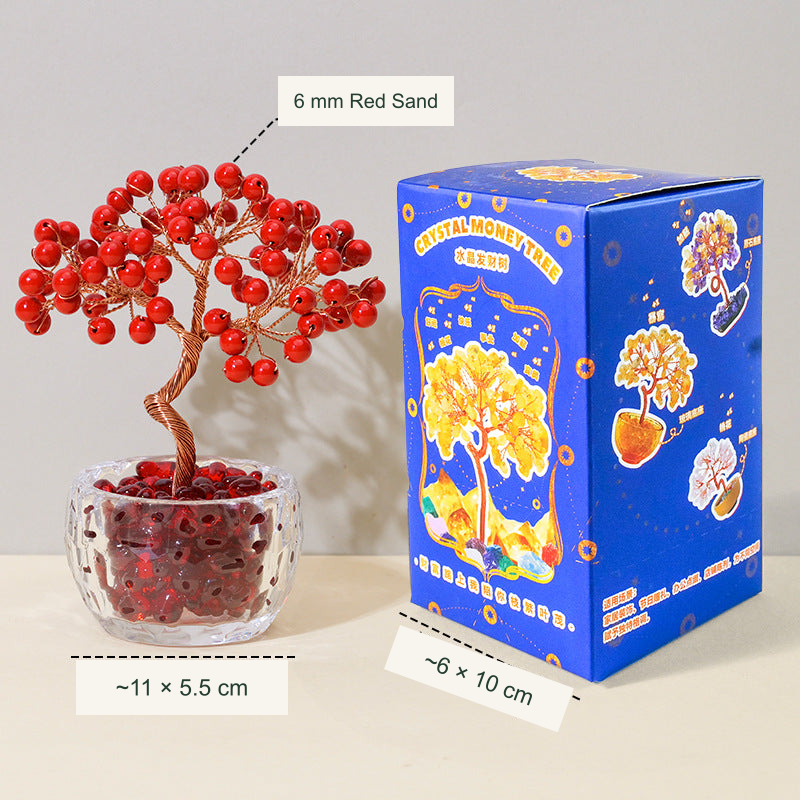 Wishing tree actual style 14 — original photograph with equivalent English labels; physical packaging and charms retained
