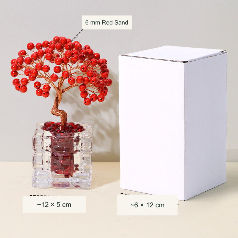 Wishing tree actual style 16 — original photograph with equivalent English labels; physical packaging and charms retained