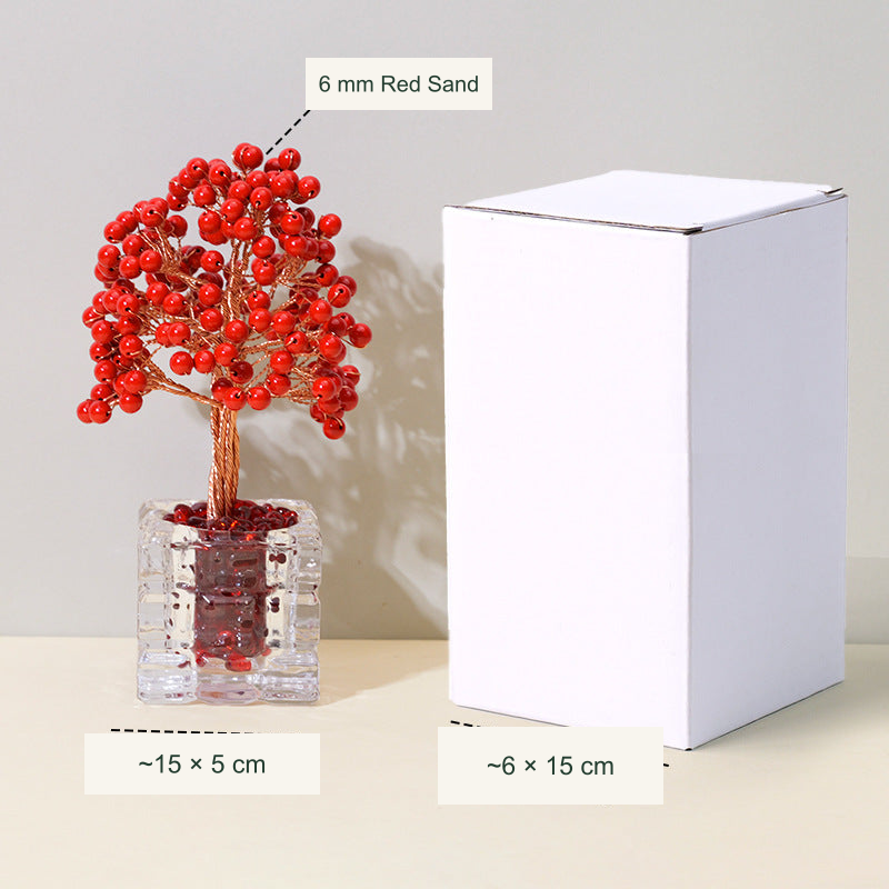 Wishing tree actual style 17 — original photograph with equivalent English labels; physical packaging and charms retained