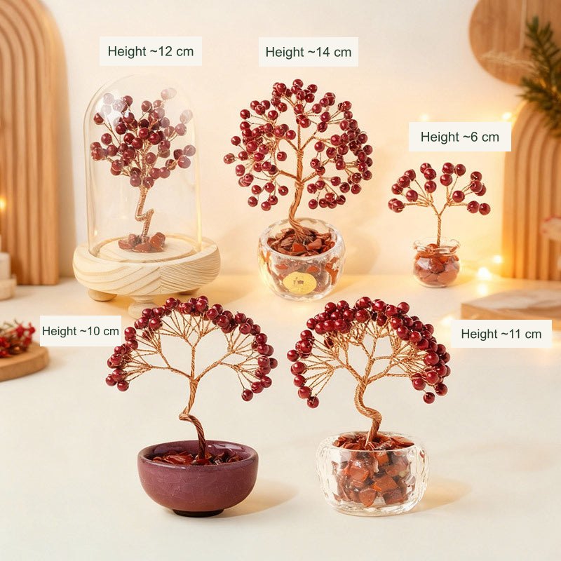 Wishing tree actual style 2 — original photograph with equivalent English labels; physical packaging and charms retained