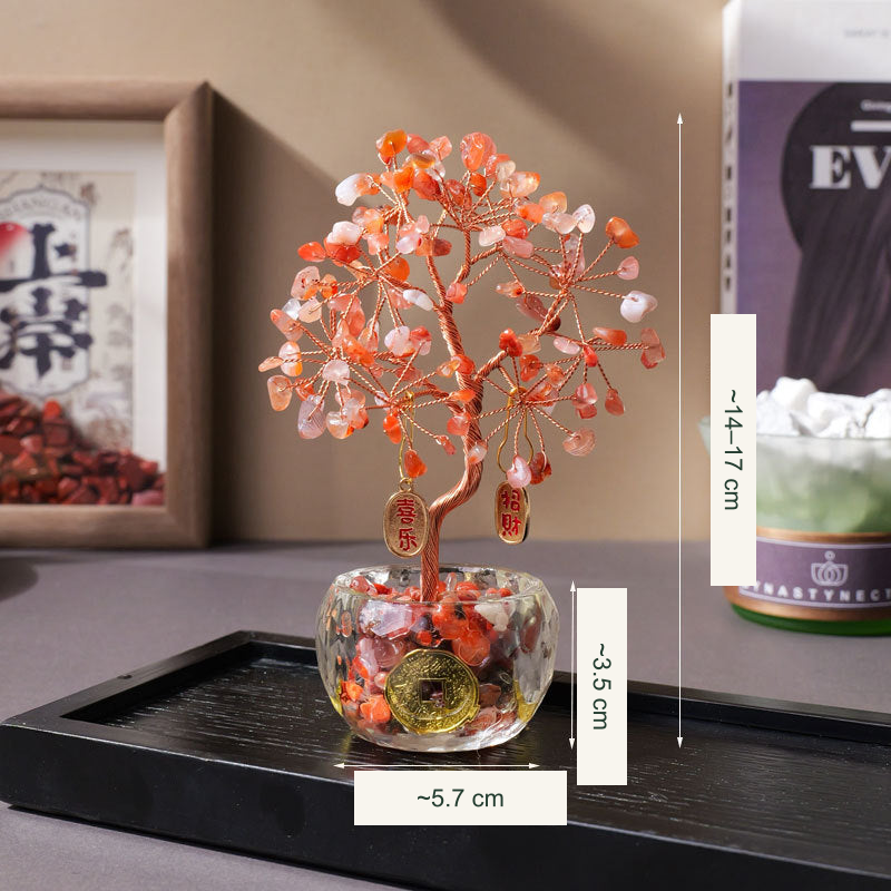 Wishing tree actual style 42 — original photograph with equivalent English labels; physical packaging and charms retained