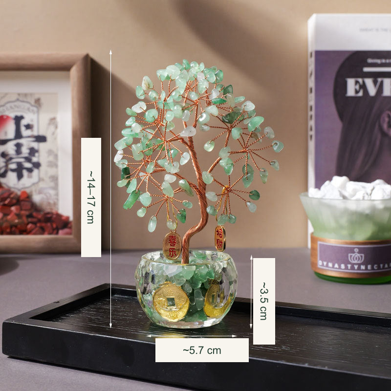 Wishing tree actual style 44 — original photograph with equivalent English labels; physical packaging and charms retained
