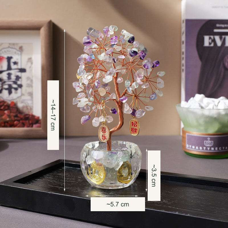 Wishing tree actual style 46 — original photograph with equivalent English labels; physical packaging and charms retained