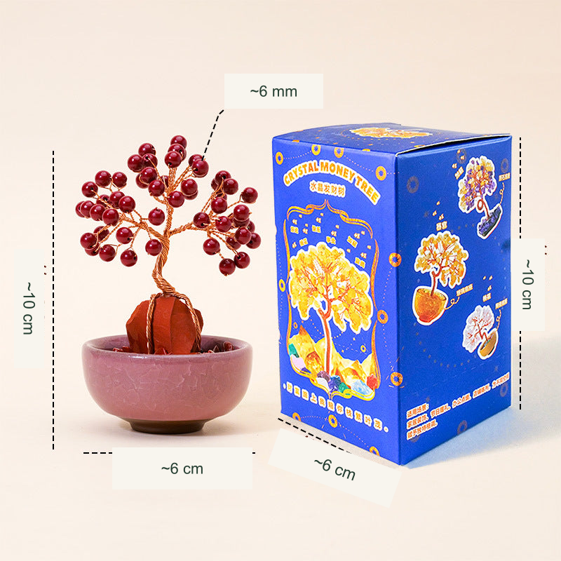 Wishing tree actual style 9 — original photograph with equivalent English labels; physical packaging and charms retained