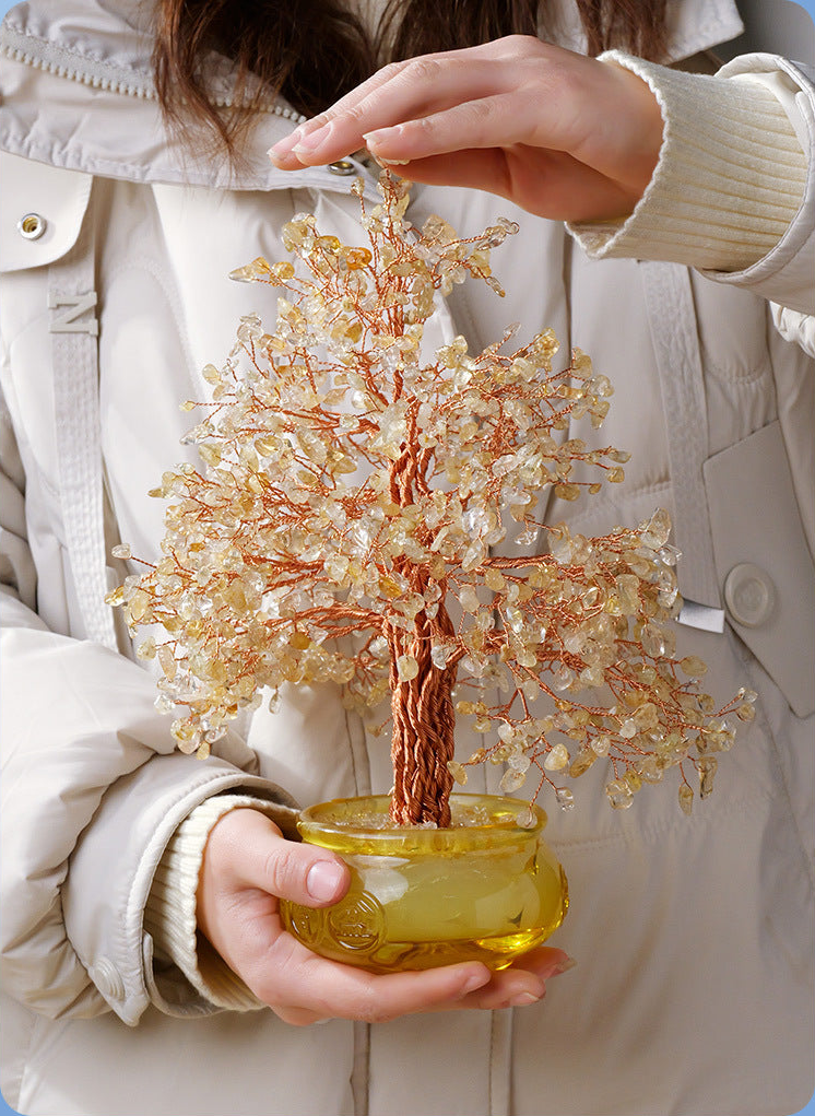 Yellow Crystal glass treasure-bowl tree — actual hand display.png